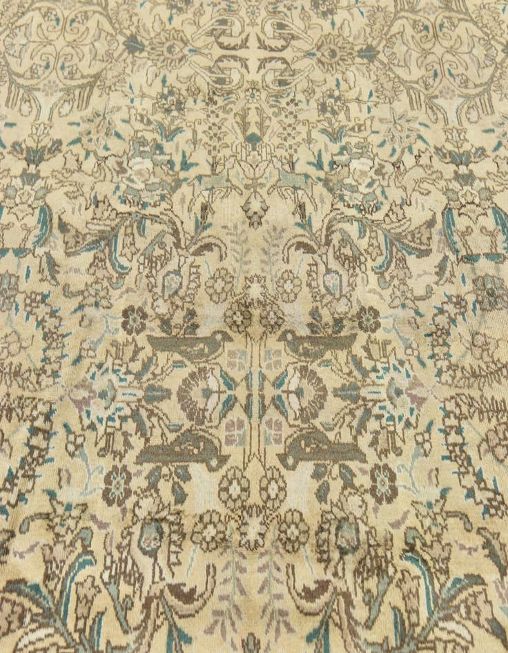 Detail image of 9' 7 x 12' 3 Hand Knotted Tabriz Persian Wool Rug
