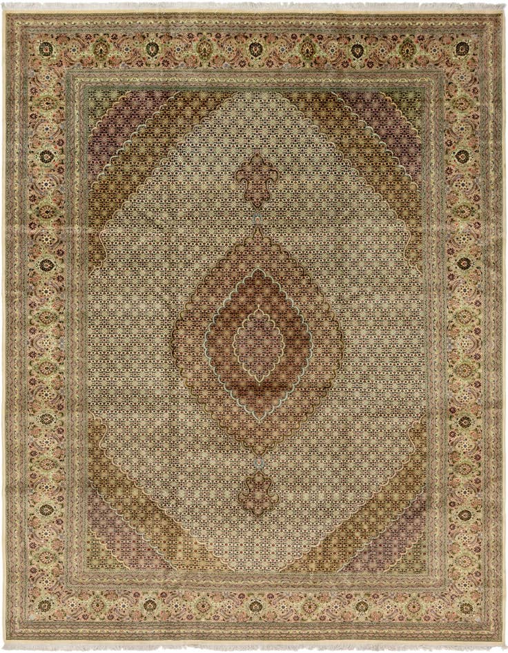 Detail image of 9' 10 x 12' 10 Hand Knotted Tabriz Persian Rug