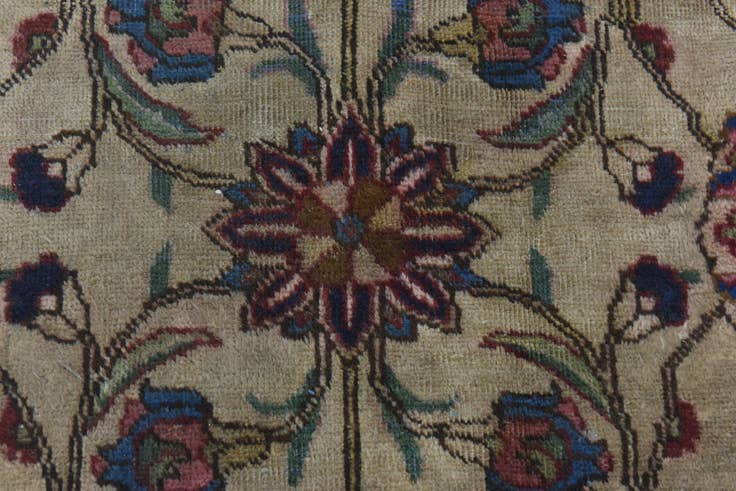 Detail image of 7' 9 x 11' 4 Hand Knotted Tabriz Persian Wool Rug