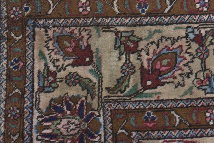 Detail image of 7' 9 x 11' 4 Hand Knotted Tabriz Persian Wool Rug