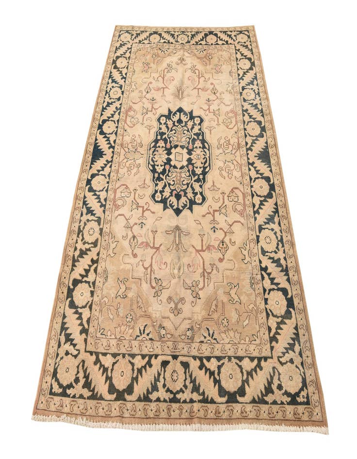 Detail image of 4' 3 x 6' 7 Hand Knotted Tabriz Persian Wool Rug