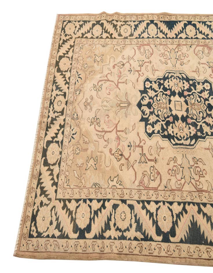 Detail image of 4' 3 x 6' 7 Hand Knotted Tabriz Persian Wool Rug