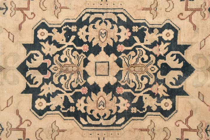 4' 3 x 6' 7 Hand Knotted Tabriz Persian Wool Rug