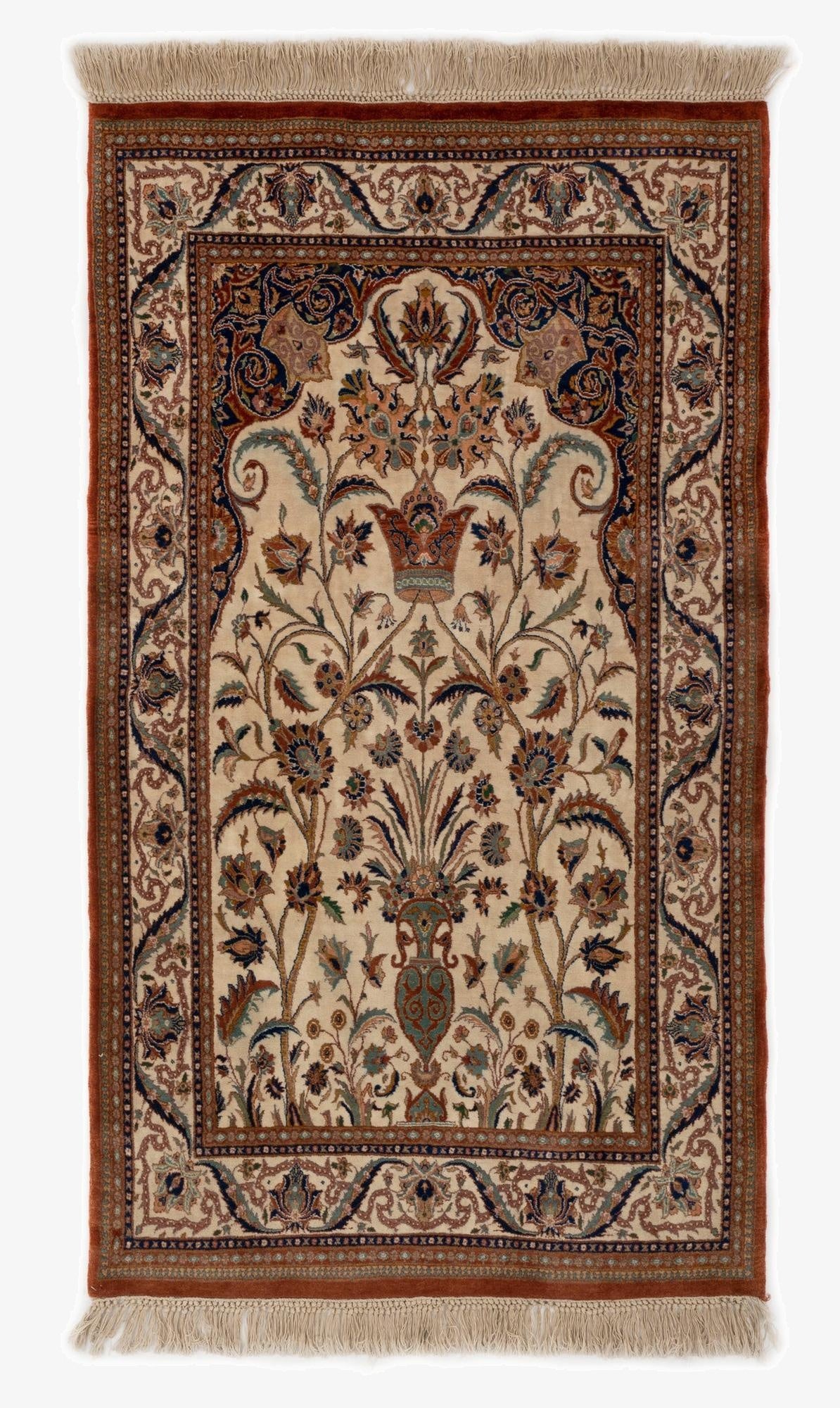 3' 4 x 5' 9  Hand Knotted Tabriz Wool Rug