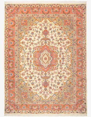 8' 3 x 11' 4 Hand Knotted Tabriz Wool Rug