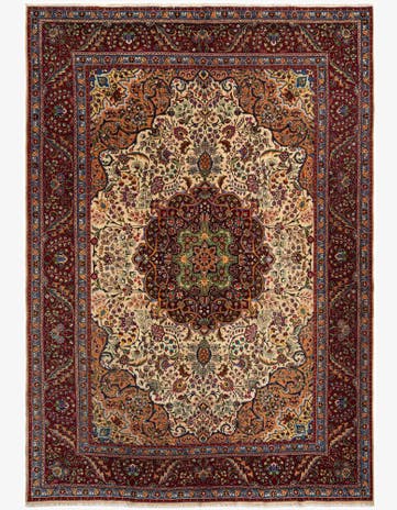 7' 9 x 11' 5 Tabriz Wool Rug