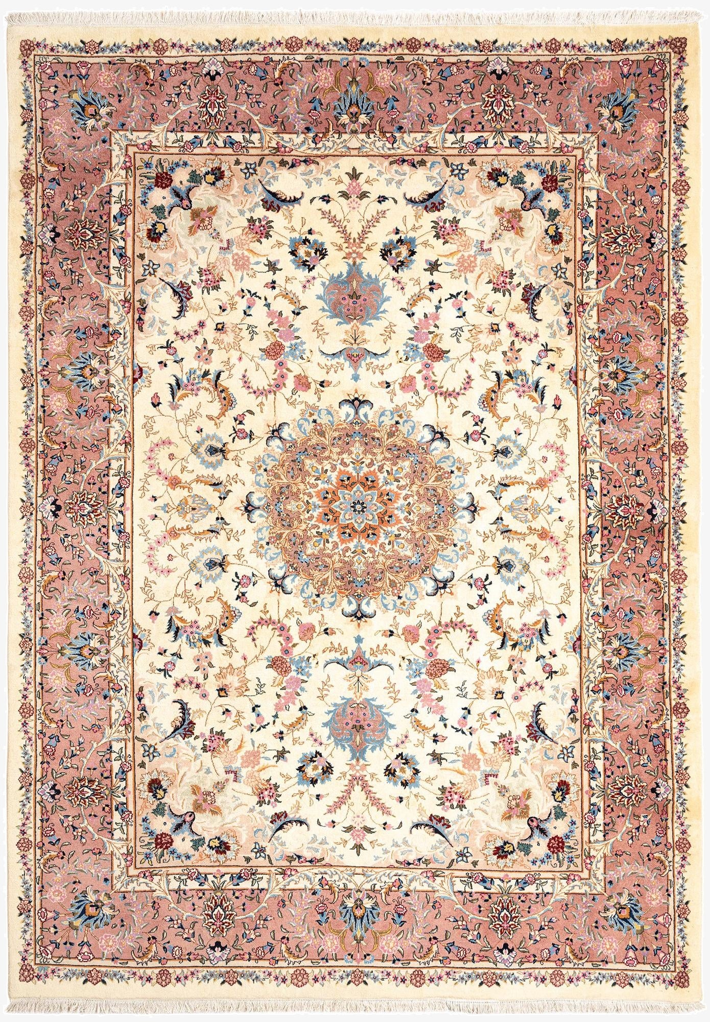 8' x 11' 3 Tabriz Wool Rug