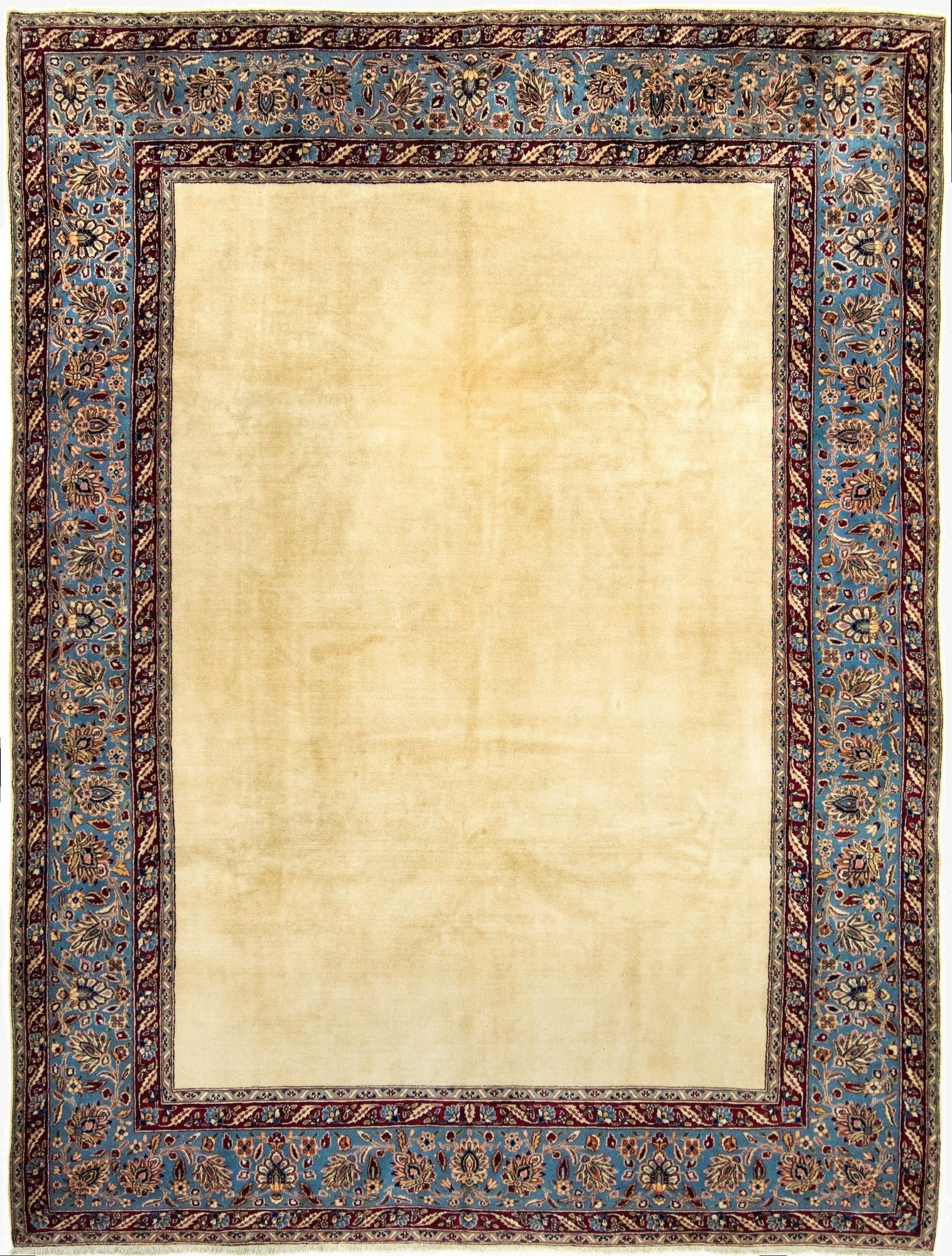 7' 3 x 9' 9  Hand Knotted Tabriz Persian Wool Rug
