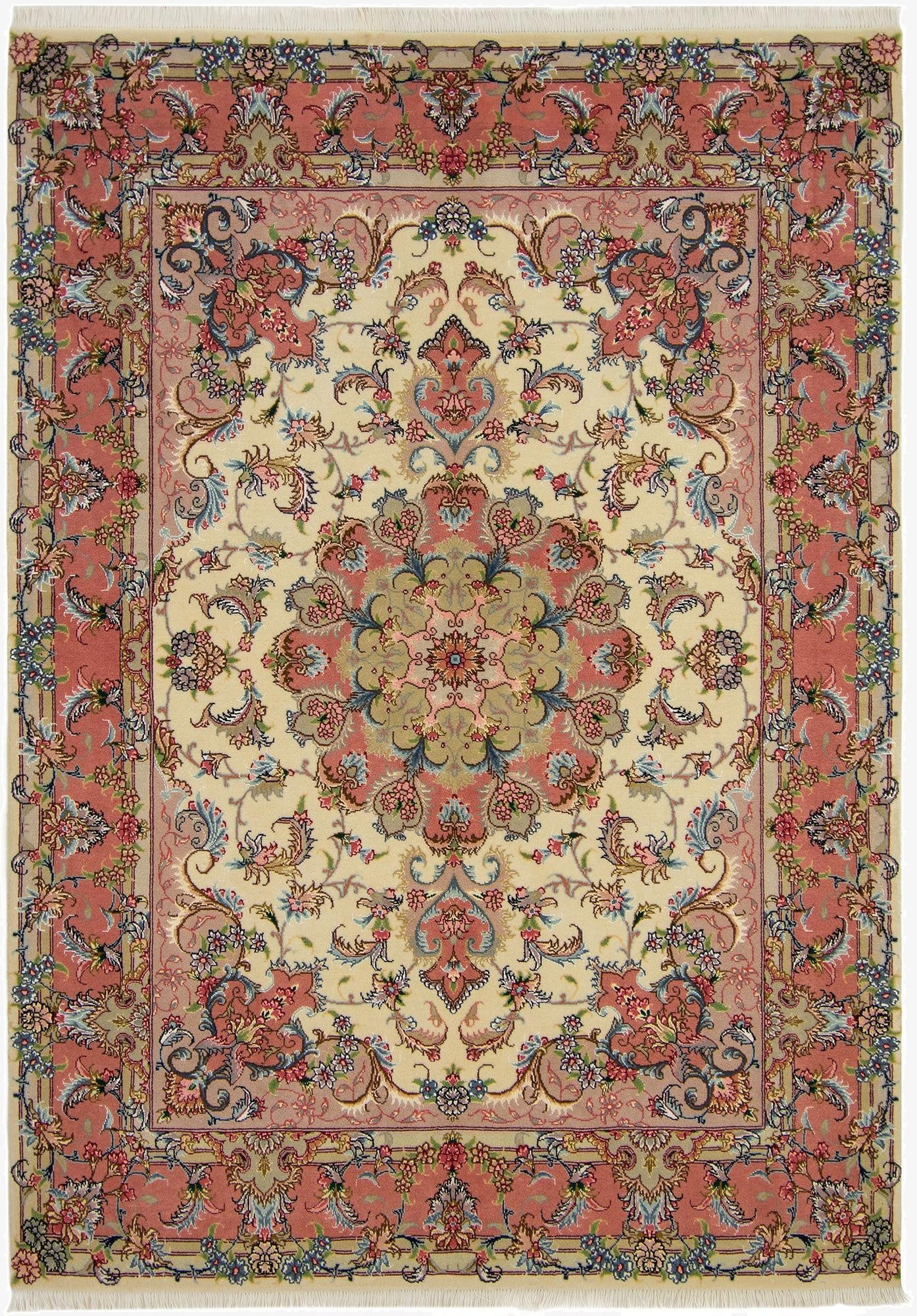 5' 2 x 7' 2 Tabriz Wool Rug