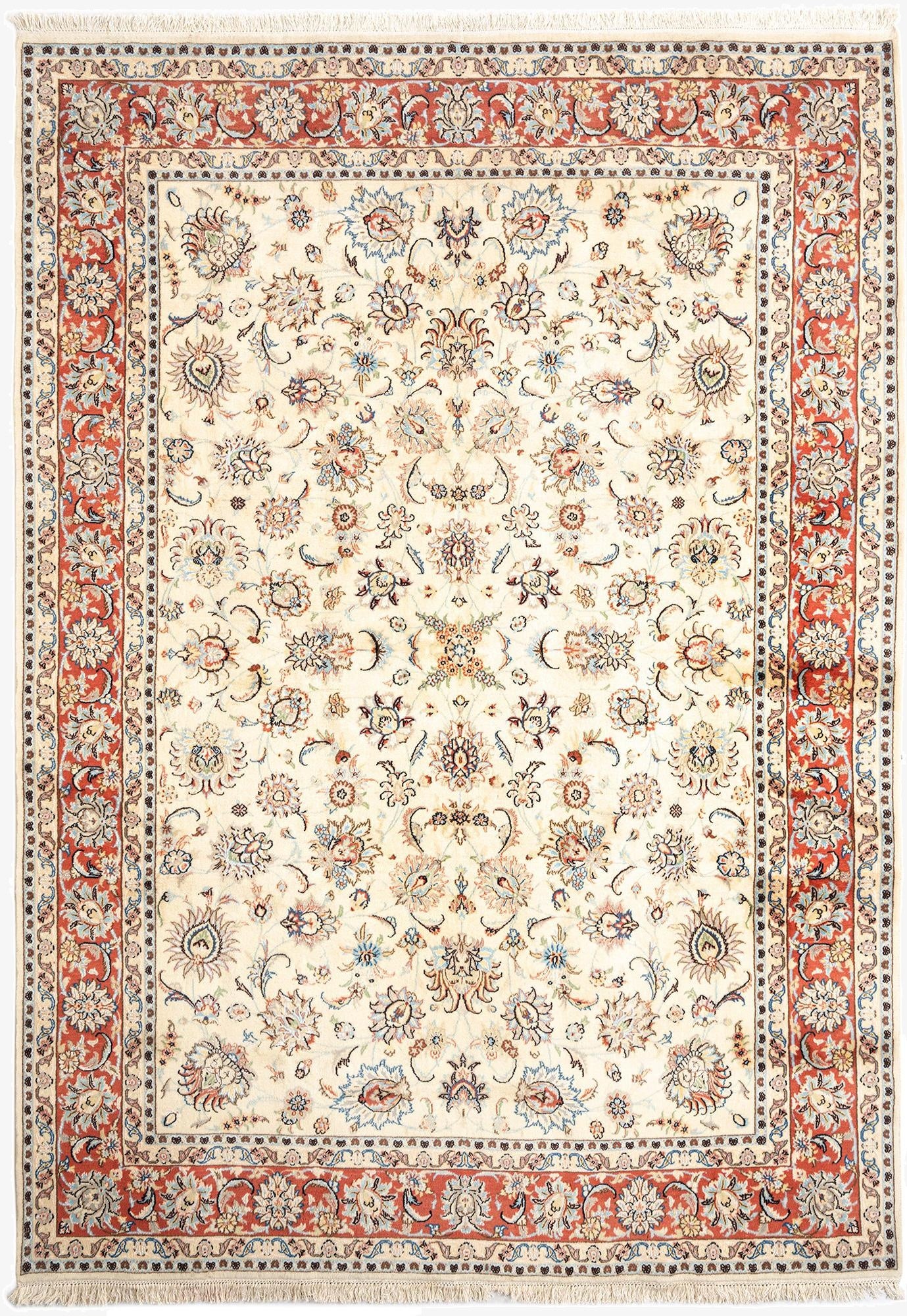 8' x 11' 4 Tabriz Wool Rug