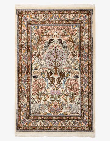 3' 2 x 5' 1 Hand Knotted Tabriz Persian Wool Rug