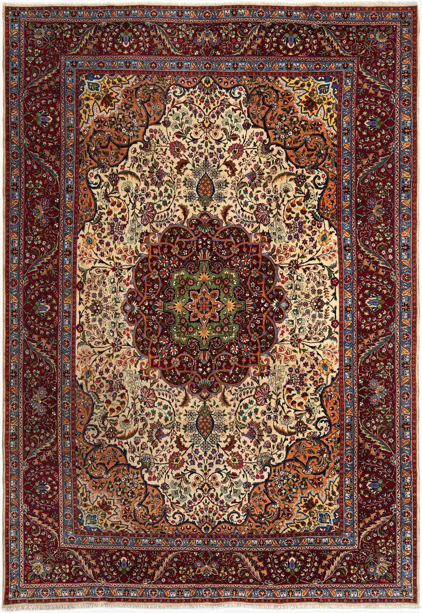 7' 9 x 11' 6 Tabriz Wool Rug