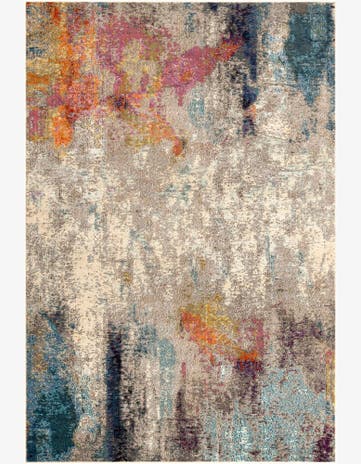 Beige Washable Theia Rug