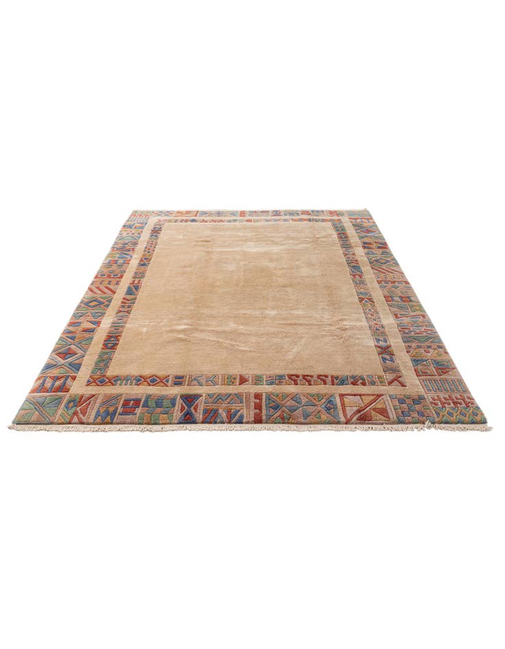 Detail image of 6' 6 x 9' 5 Hand Knotted Tibet Wool Rug