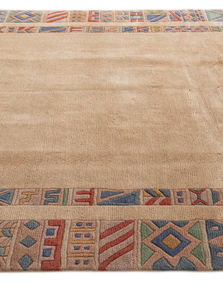 Detail image of 6' 6 x 9' 5  Hand Knotted Tibet Wool Rug