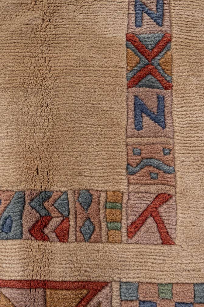 6' 6 x 9' 5 Hand Knotted Tibet Wool Rug
