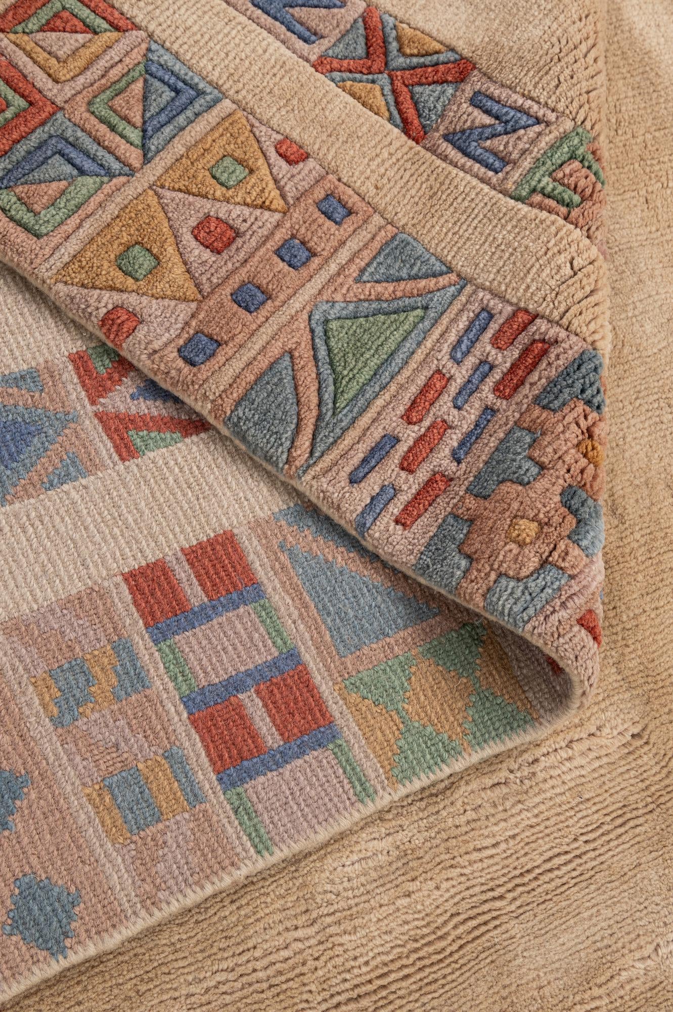 6' 6 x 9' 5 Hand Knotted Tibet Wool Rug