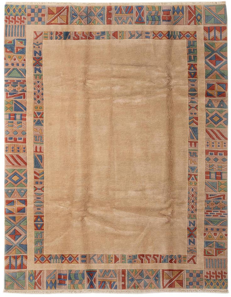 Detail image of 6' 6 x 9' 5 Hand Knotted Tibet Wool Rug