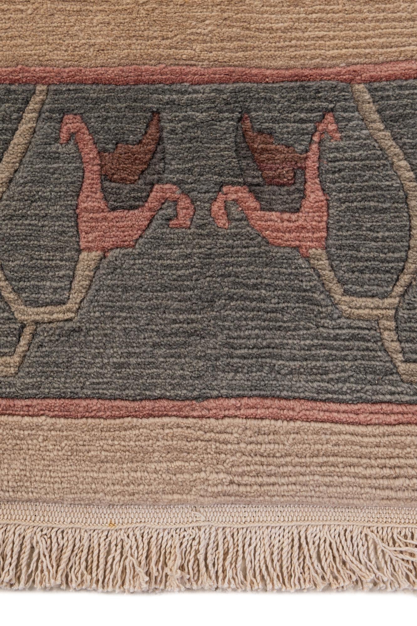 8' 6 x 11' 5 Hand Knotted Tibet Wool Rug