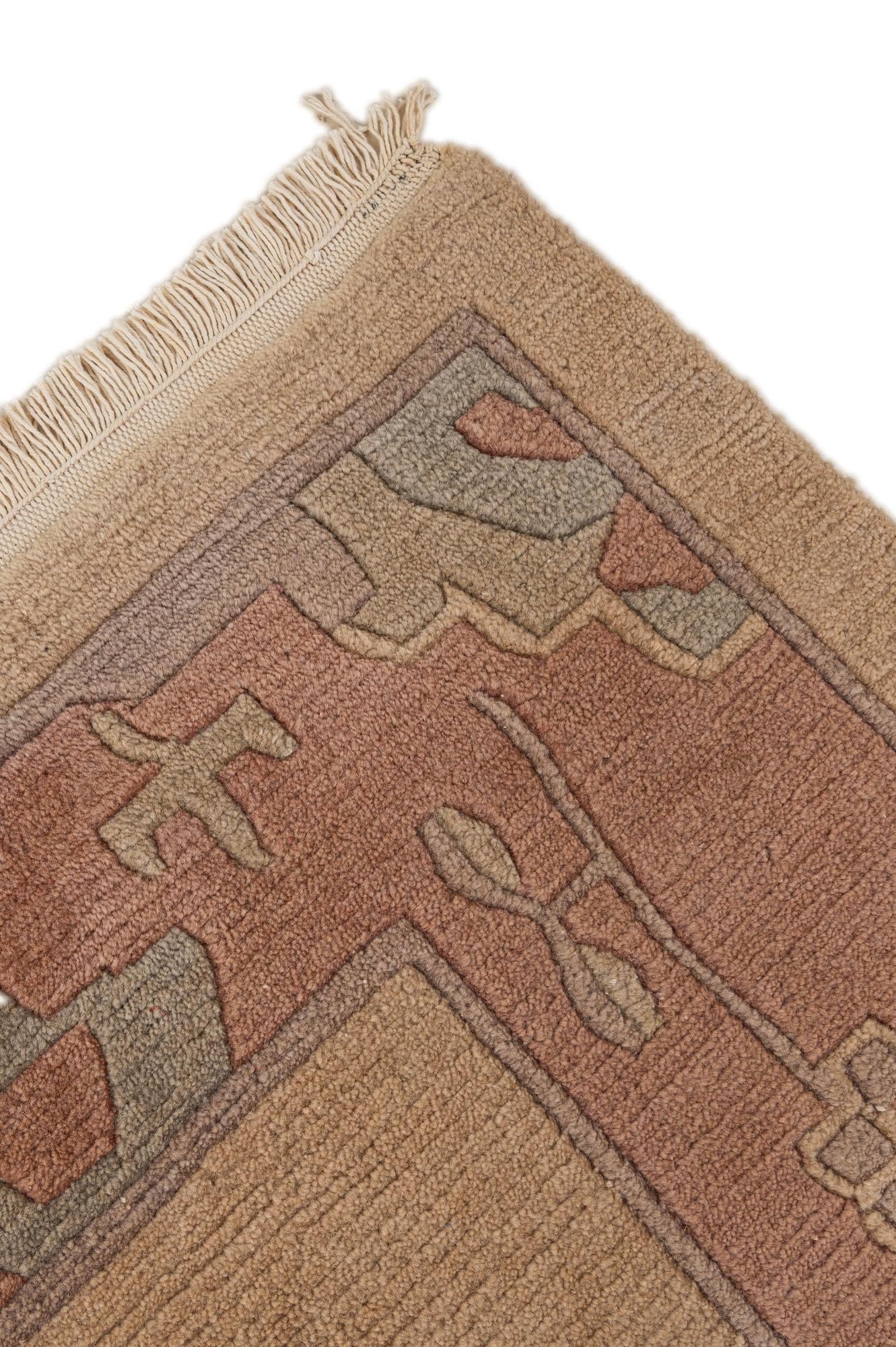 8' 4 x 11' 5 Hand Knotted Tibet Wool Rug