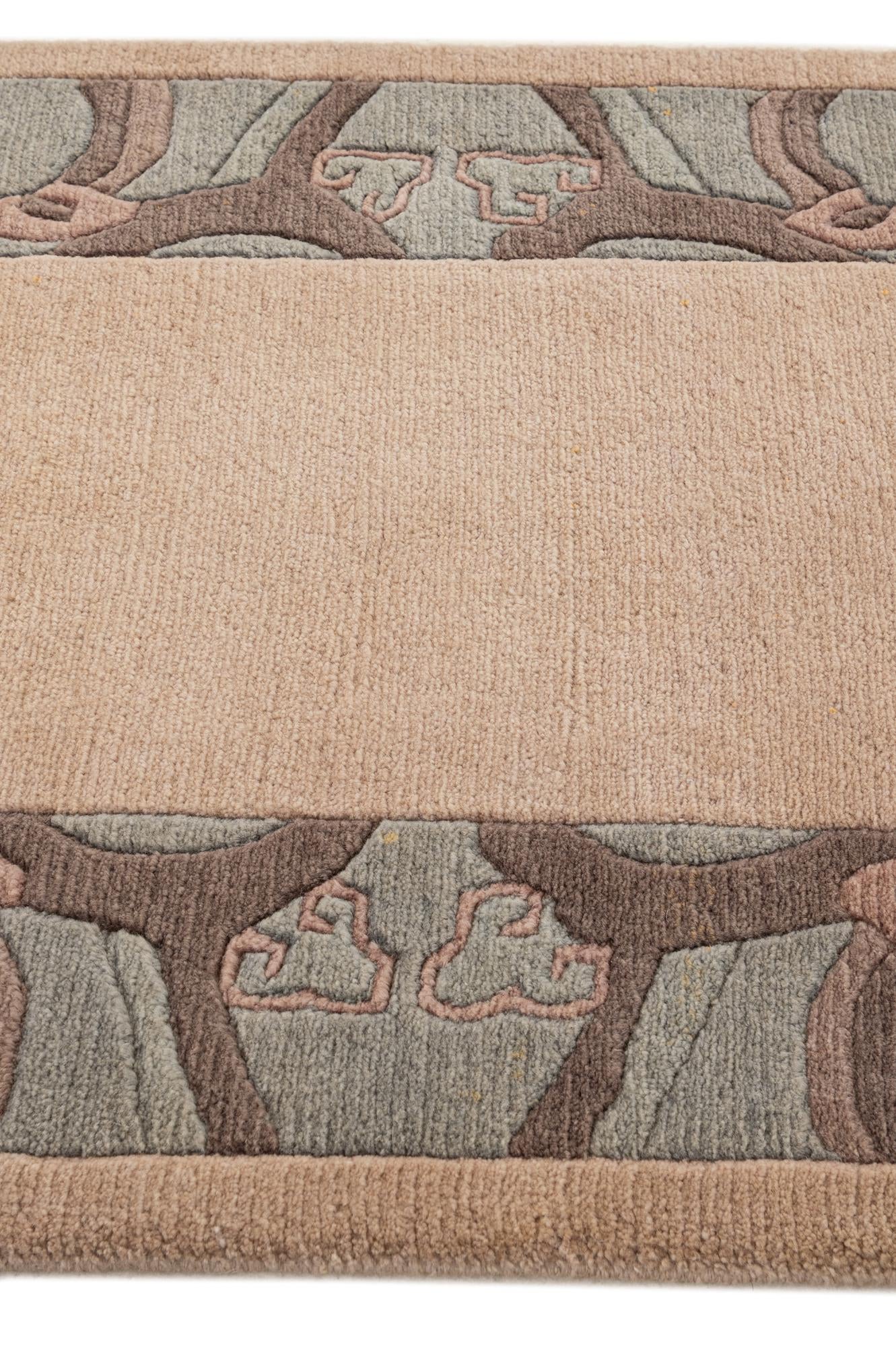 2' 9 x 4' 11 Hand Knotted Tibet Wool Rug