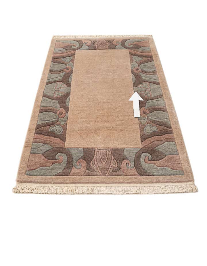 2' 9 x 4' 11 Hand Knotted Tibet Wool Rug
