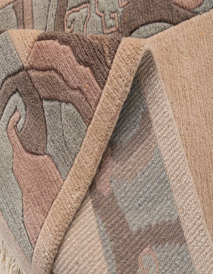 Detail image of 2' 9 x 4' 11  Hand Knotted Tibet Wool Rug