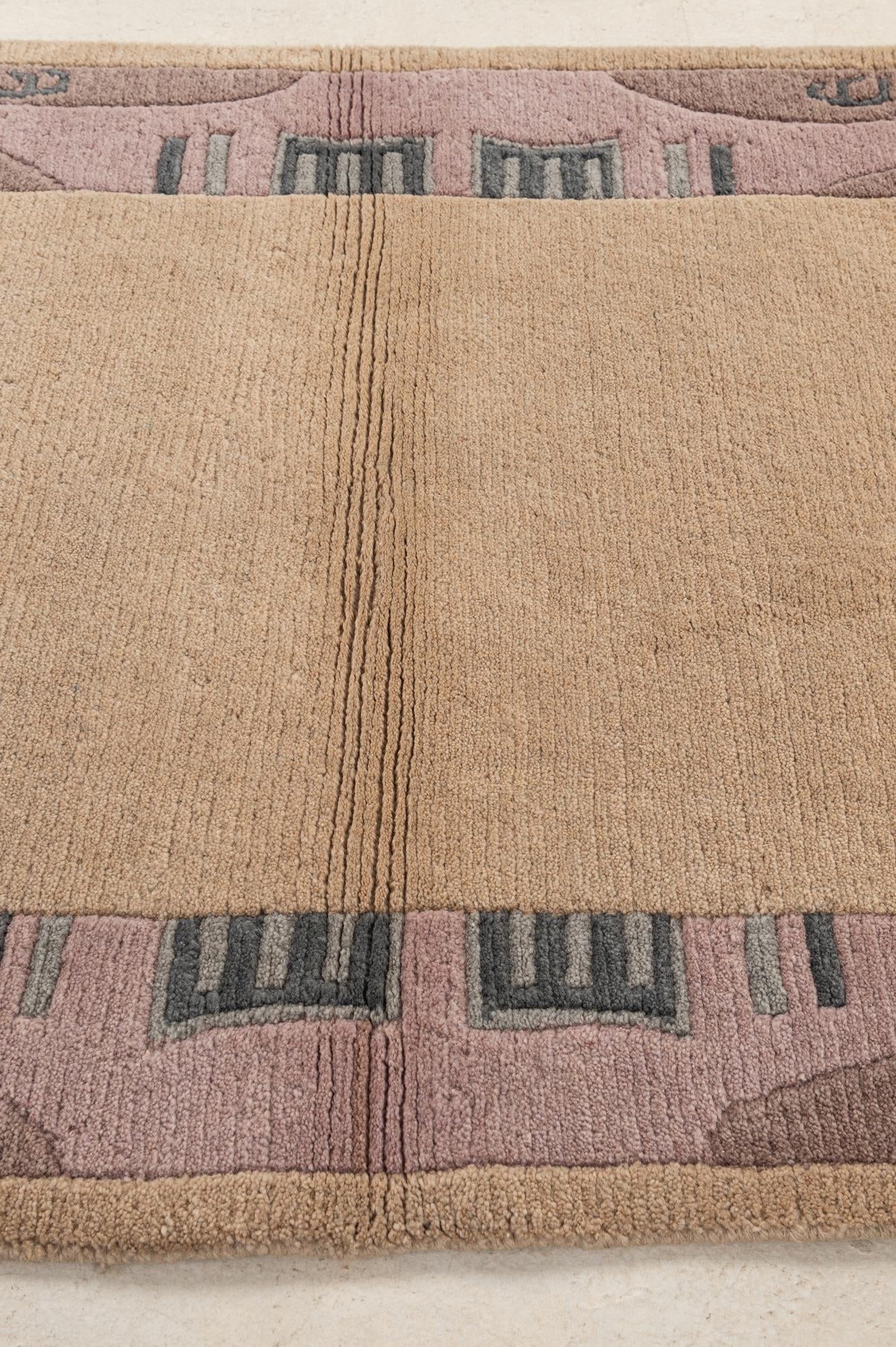 3' 2 x 5' 4 Hand Knotted Tibet Wool Rug