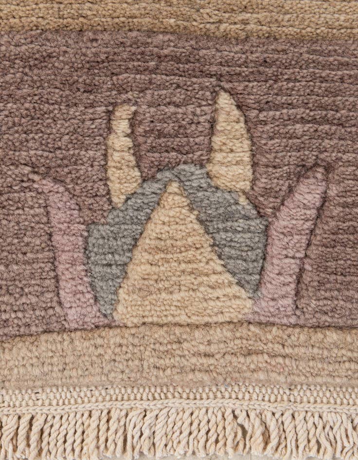 Detail image of 3' 2 x 5' 4  Hand Knotted Tibet Wool Rug