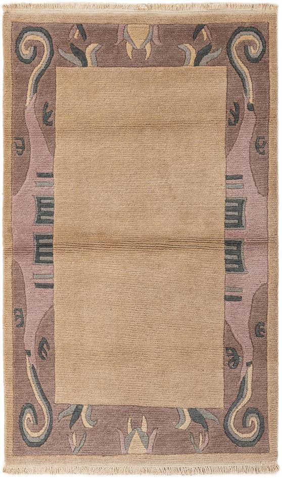 Detail image of 3' 2 x 5' 4 Hand Knotted Tibet Wool Rug