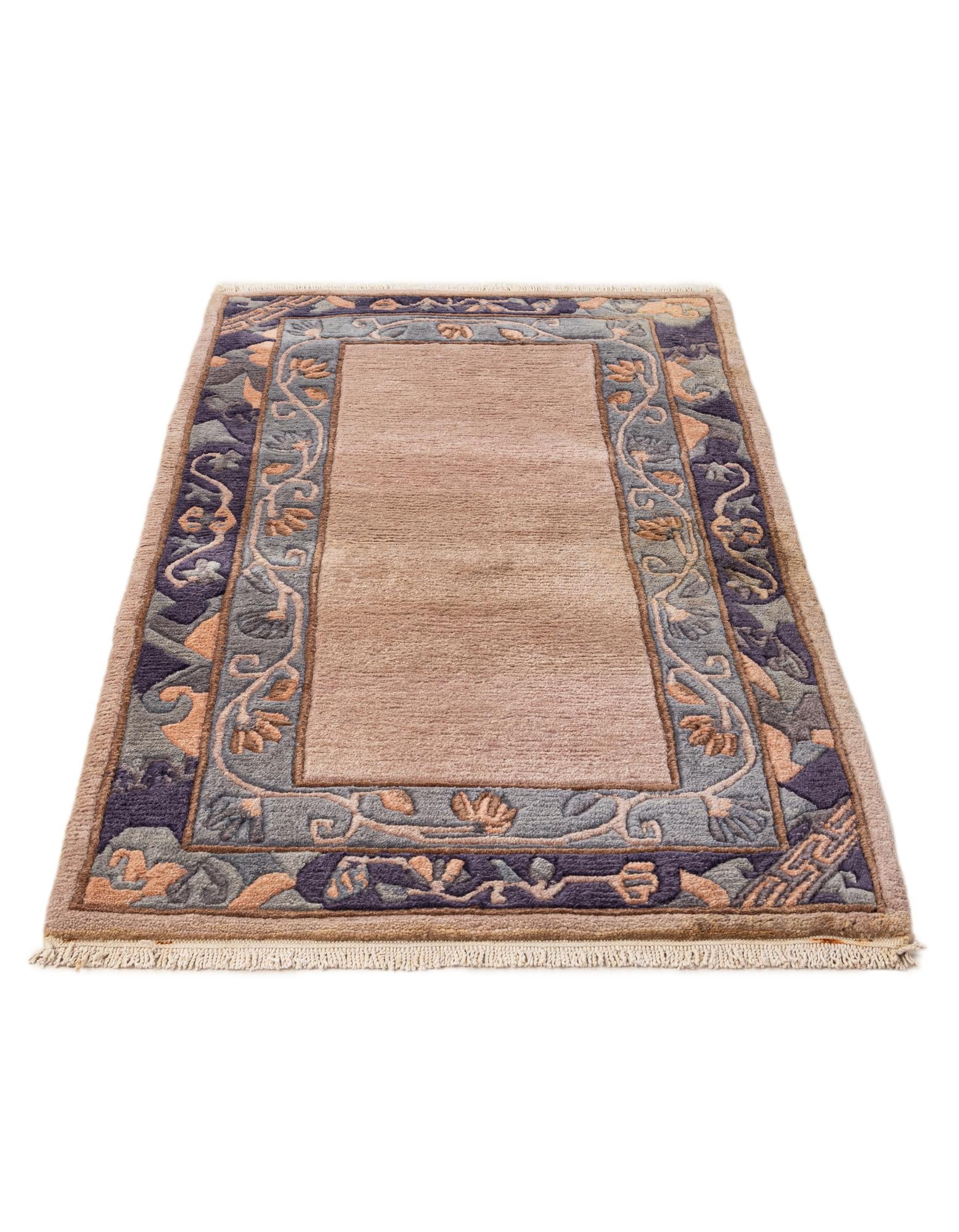 75cm x 140cm anudado a mano Tibet Alfombra Lana