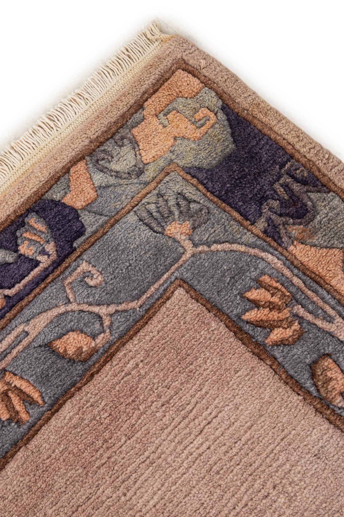 75cm x 140cm anudado a mano Tibet Alfombra Lana