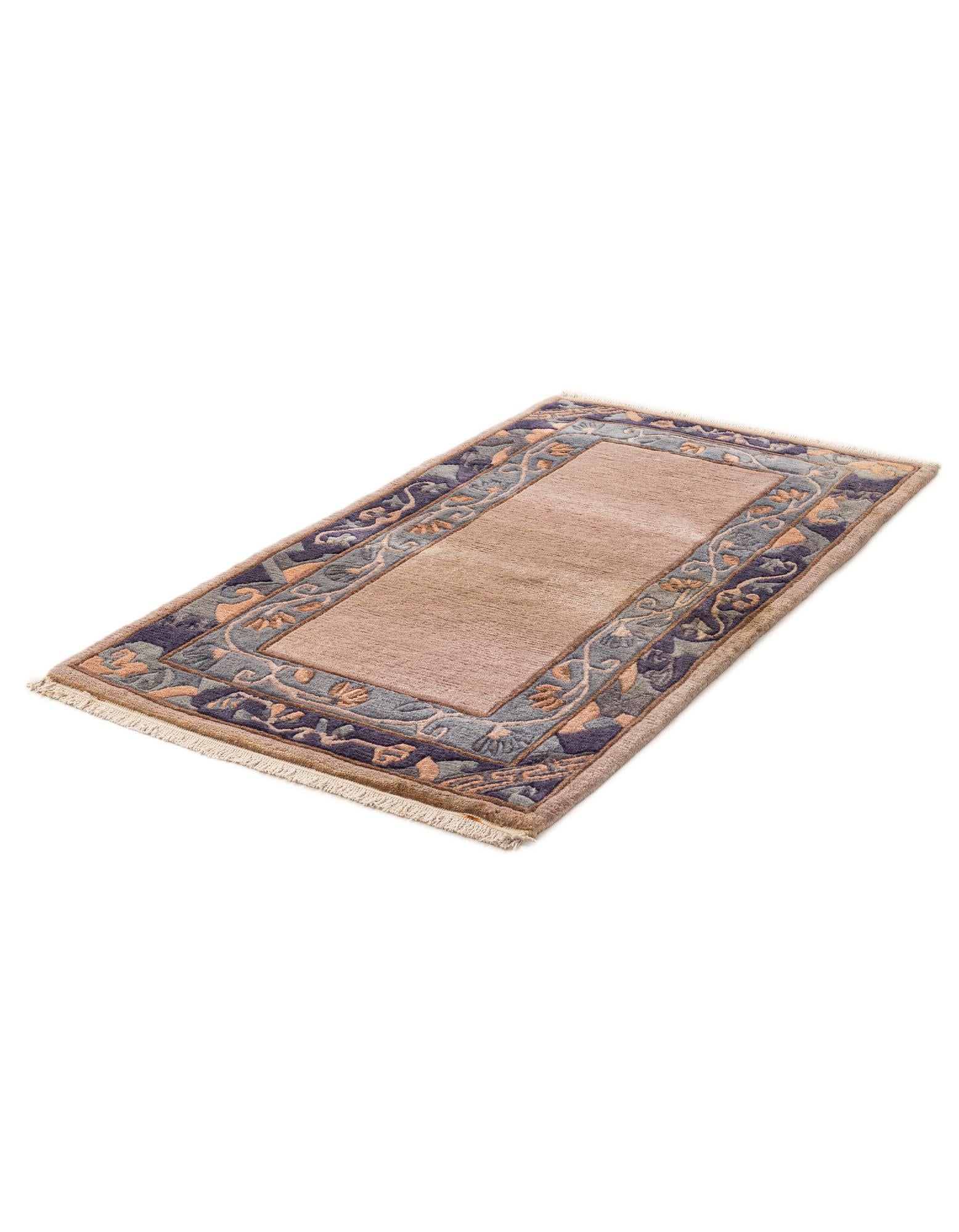 75cm x 140cm anudado a mano Tibet Alfombra Lana