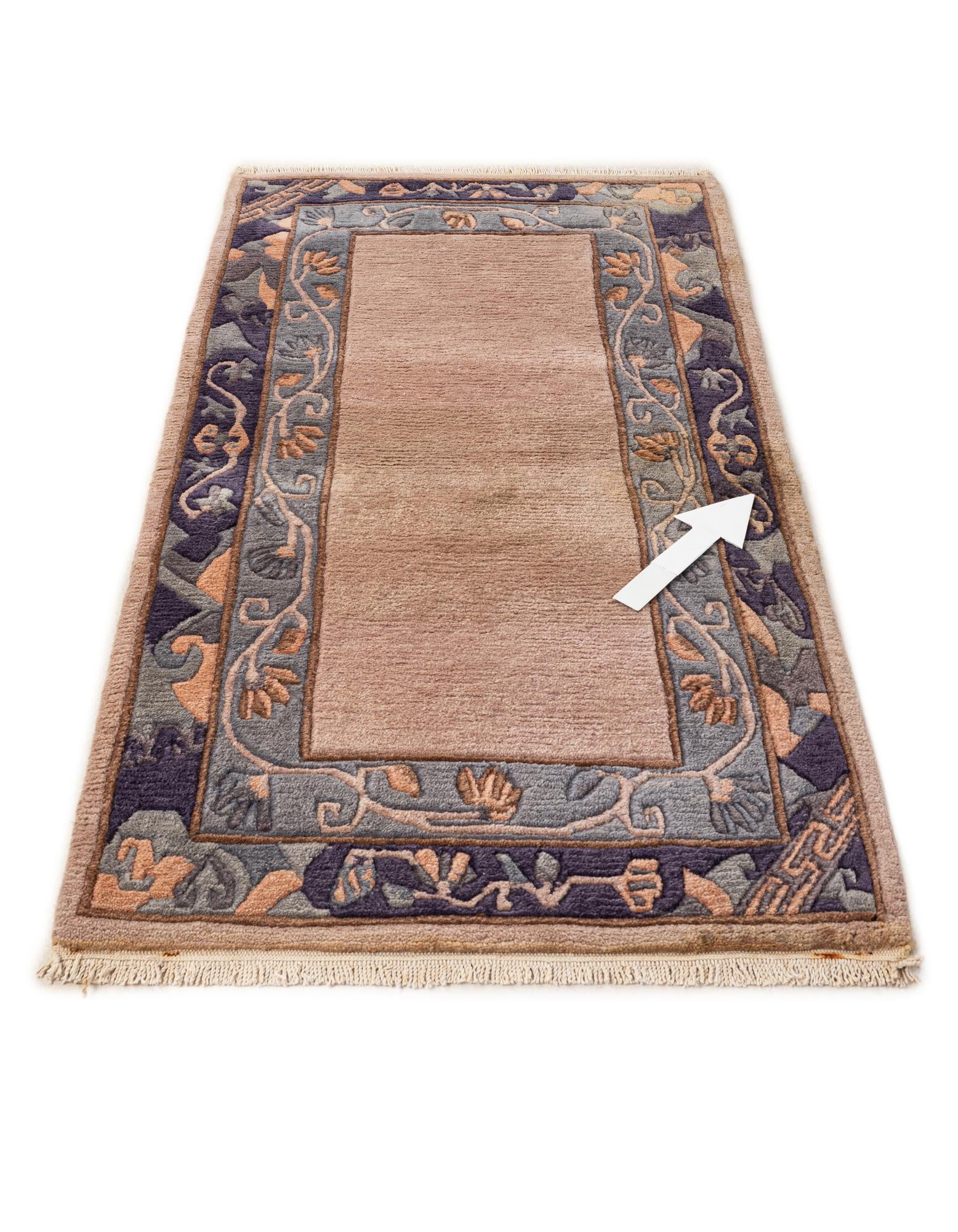 75cm x 140cm anudado a mano Tibet Alfombra Lana