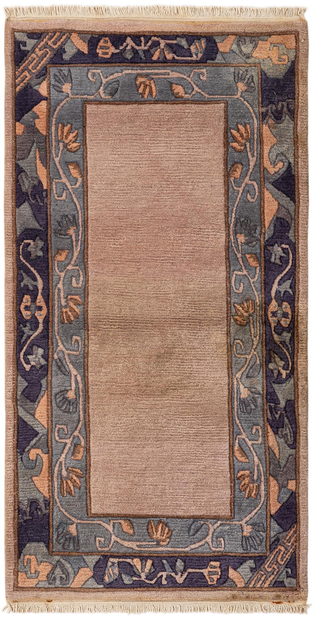 75cm x 140cm anudado a mano Tibet Alfombra Lana
