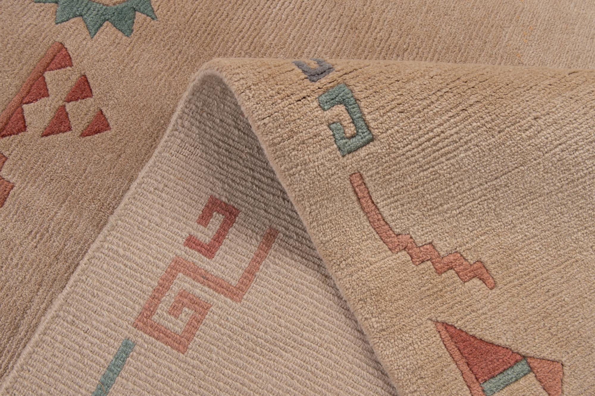 5' 9 x 7' 11 Hand Knotted Tibet Wool Rug