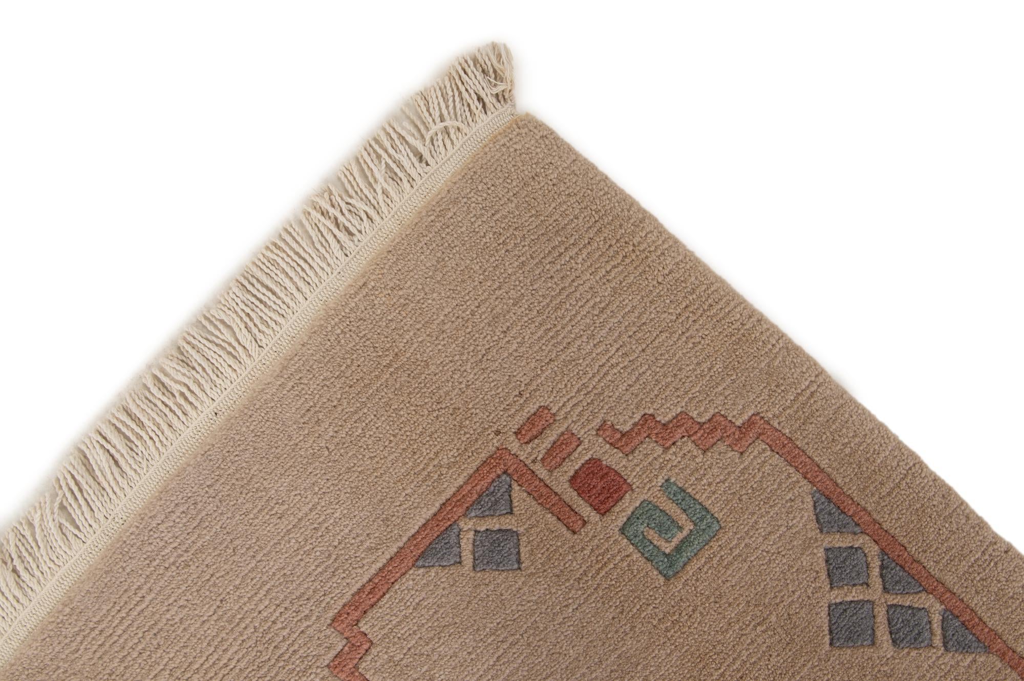 5' 9 x 7' 11 Hand Knotted Tibet Wool Rug