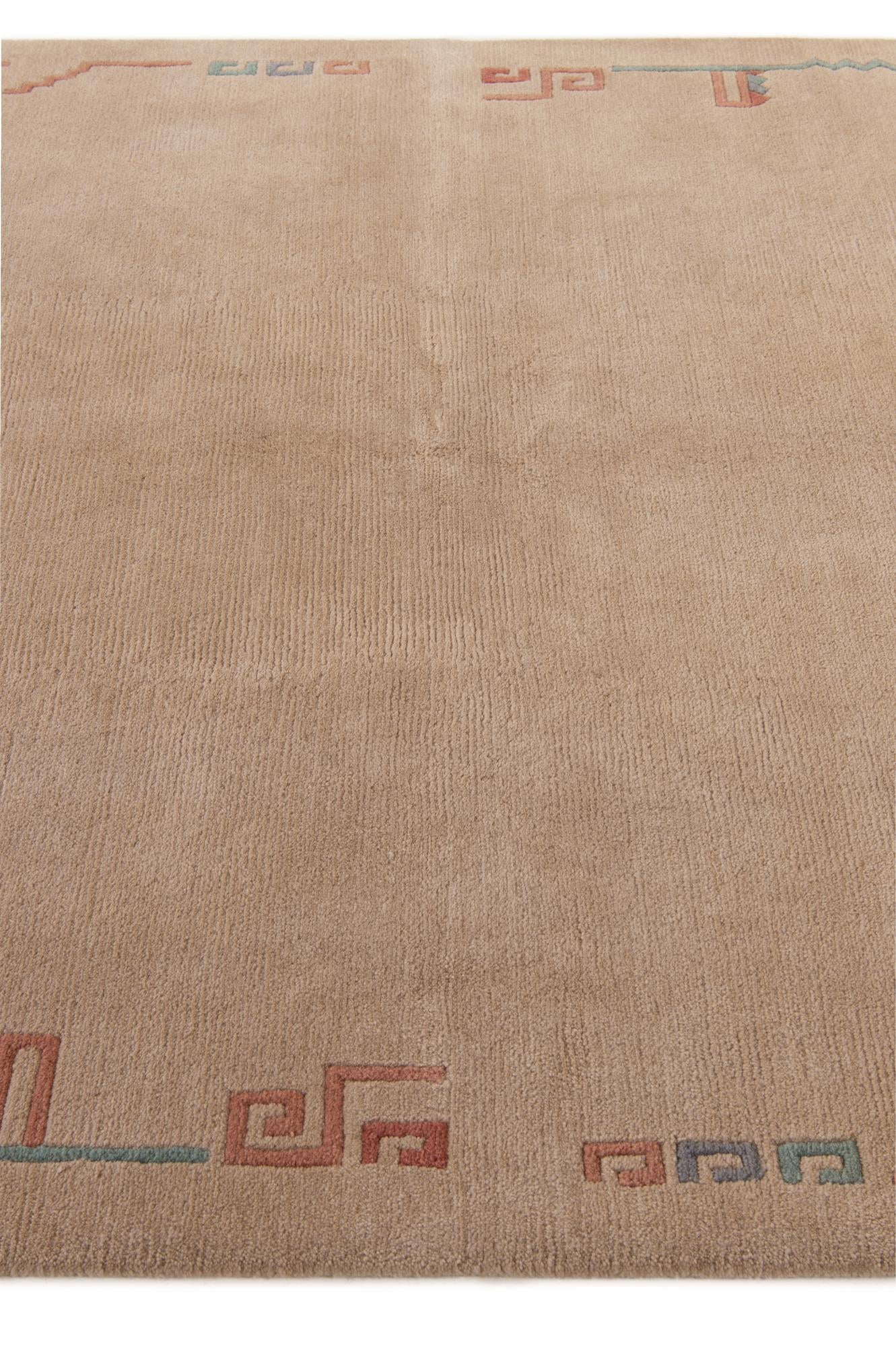 5' 9 x 7' 11 Hand Knotted Tibet Wool Rug