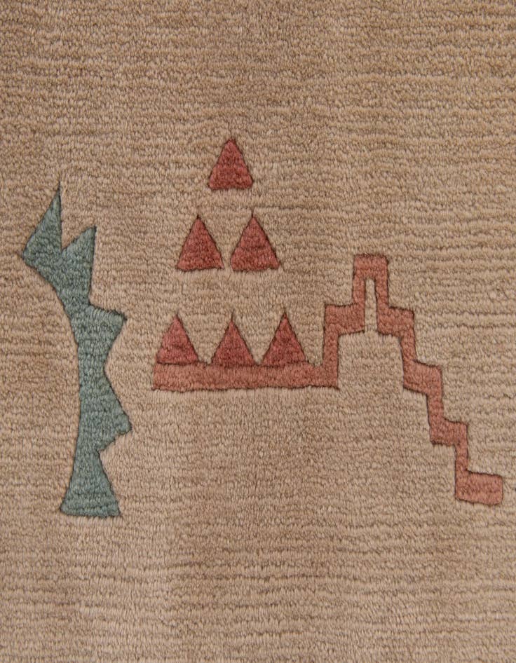 Detail image of 5' 9 x 7' 11  Hand Knotted Tibet Wool Rug