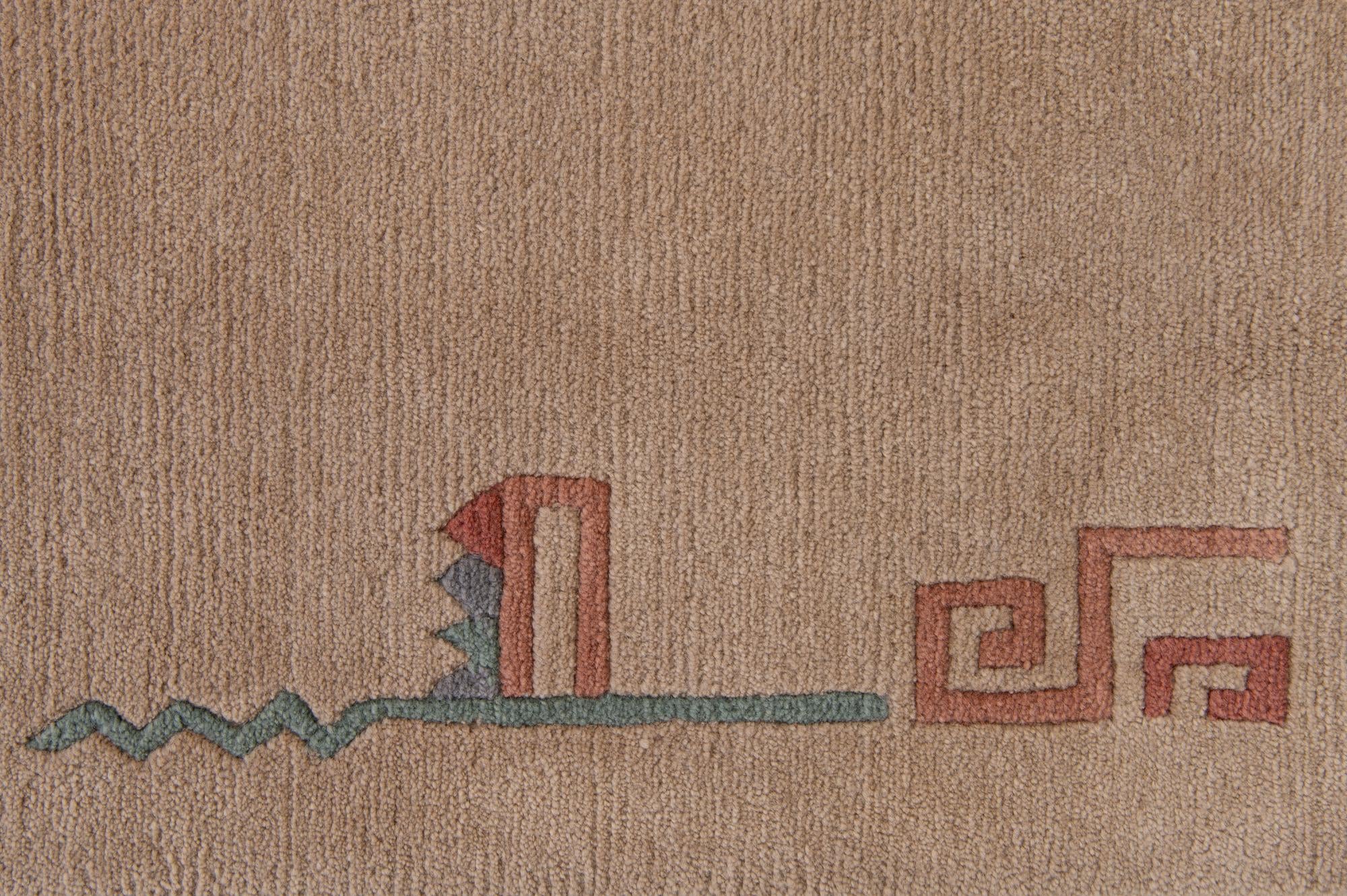 5' 9 x 7' 11 Hand Knotted Tibet Wool Rug