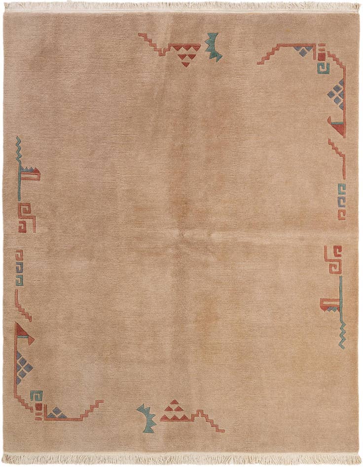 Detail image of 5' 9 x 7' 11 Hand Knotted Tibet Wool Rug