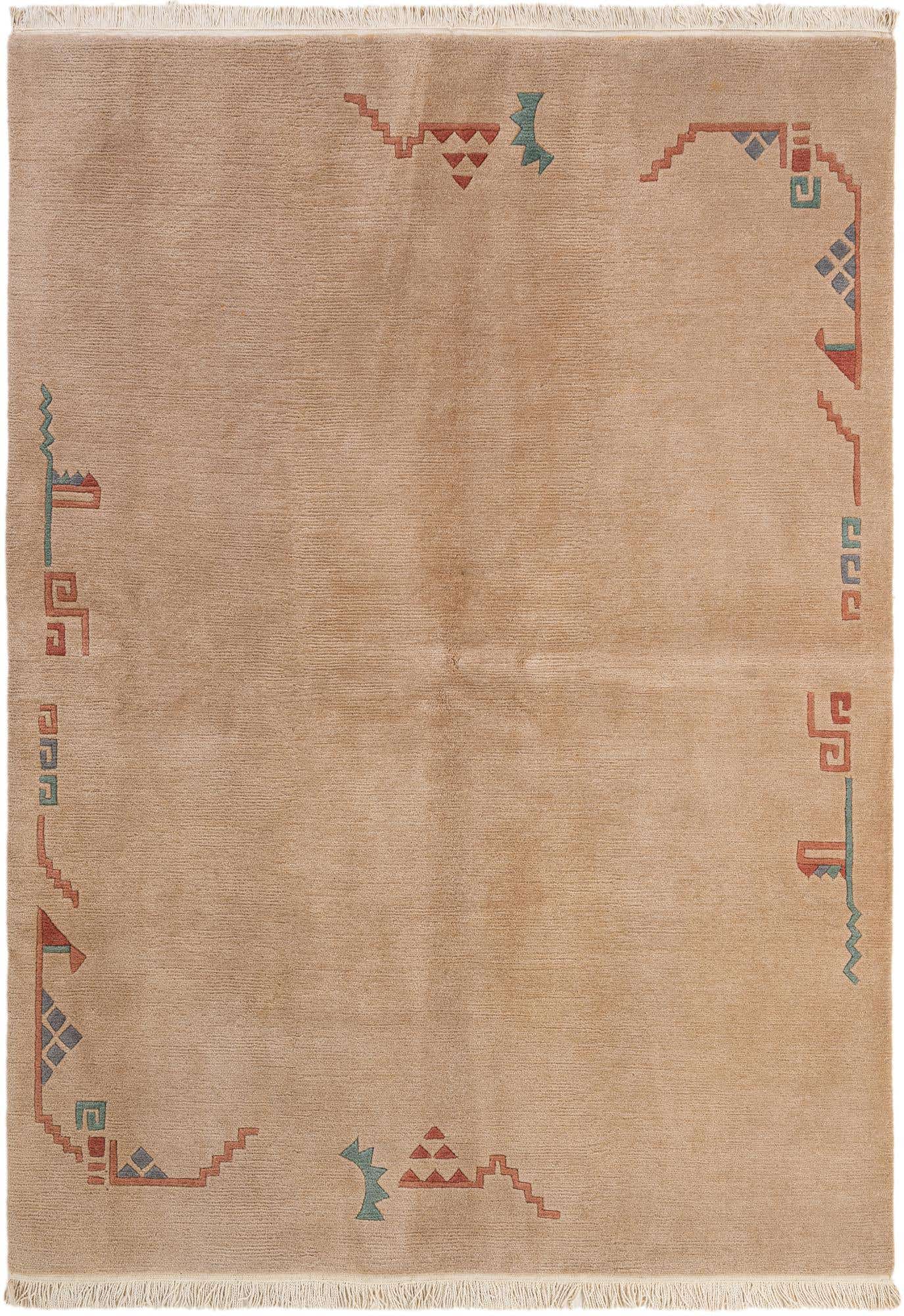 5' 9 x 7' 11 Hand Knotted Tibet Wool Rug