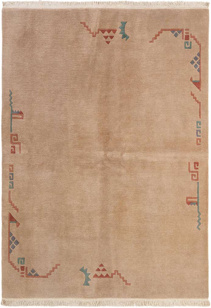 5' 9 x 7' 11 Hand Knotted Tibet Wool Rug