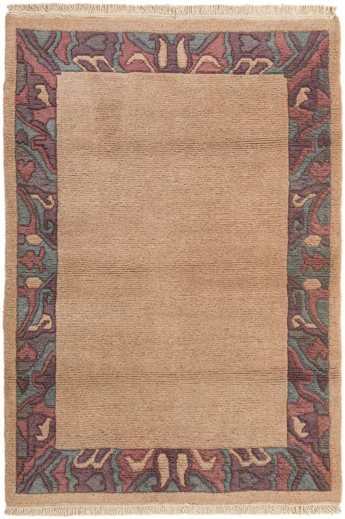 3' 11 x 5' 9 Hand Knotted Tibet Wool Rug