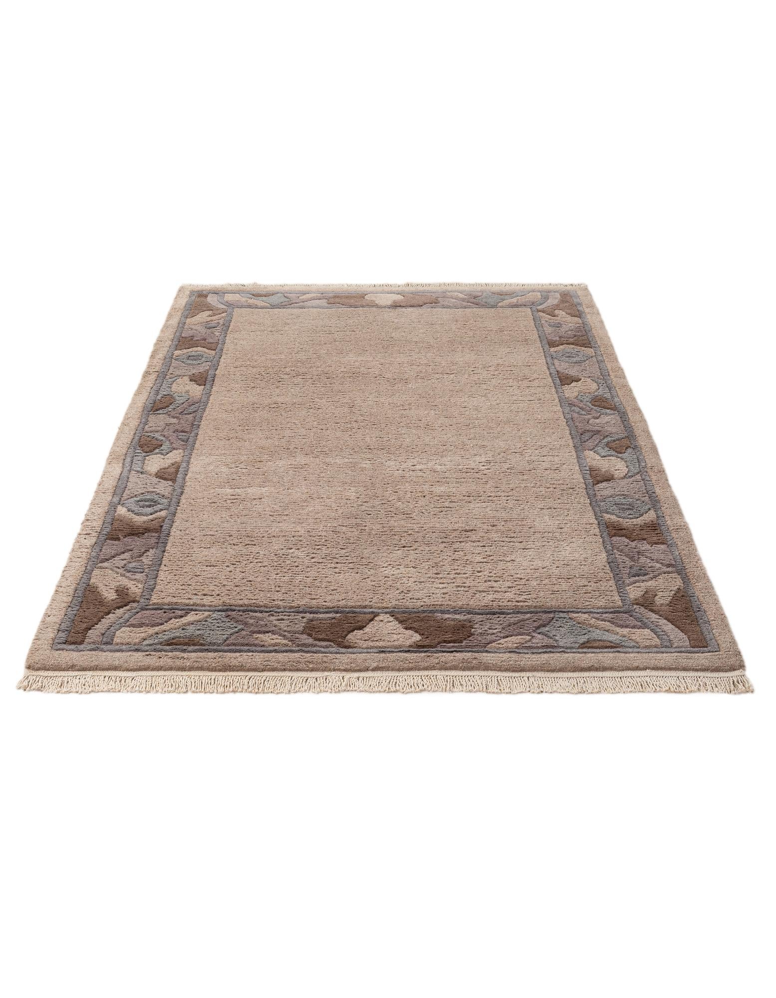 4' 3 x 6' 1 Hand Knotted Tibet Wool Rug