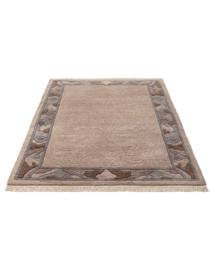 4' 3 x 6' 1 Hand Knotted Tibet Wool Rug