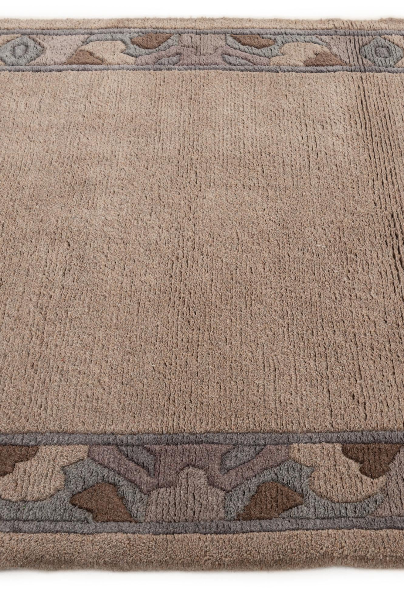 4' 3 x 6' 1 Hand Knotted Tibet Wool Rug