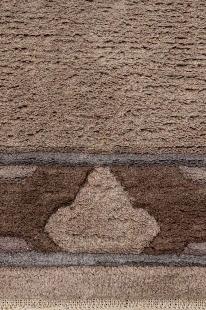 4' 3 x 6' 1 Hand Knotted Tibet Wool Rug