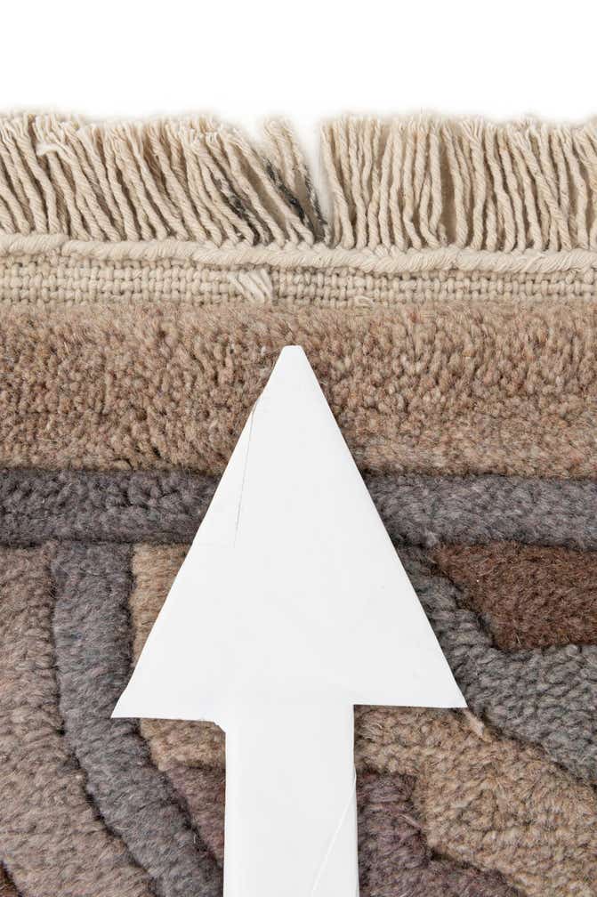 4' 3 x 6' 1 Hand Knotted Tibet Wool Rug