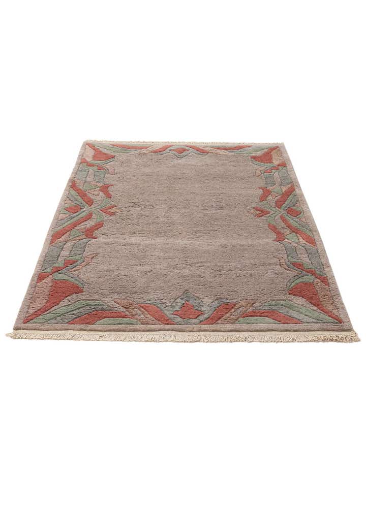 3' 11 x 5' 10 Hand Knotted Tibet Wool Rug